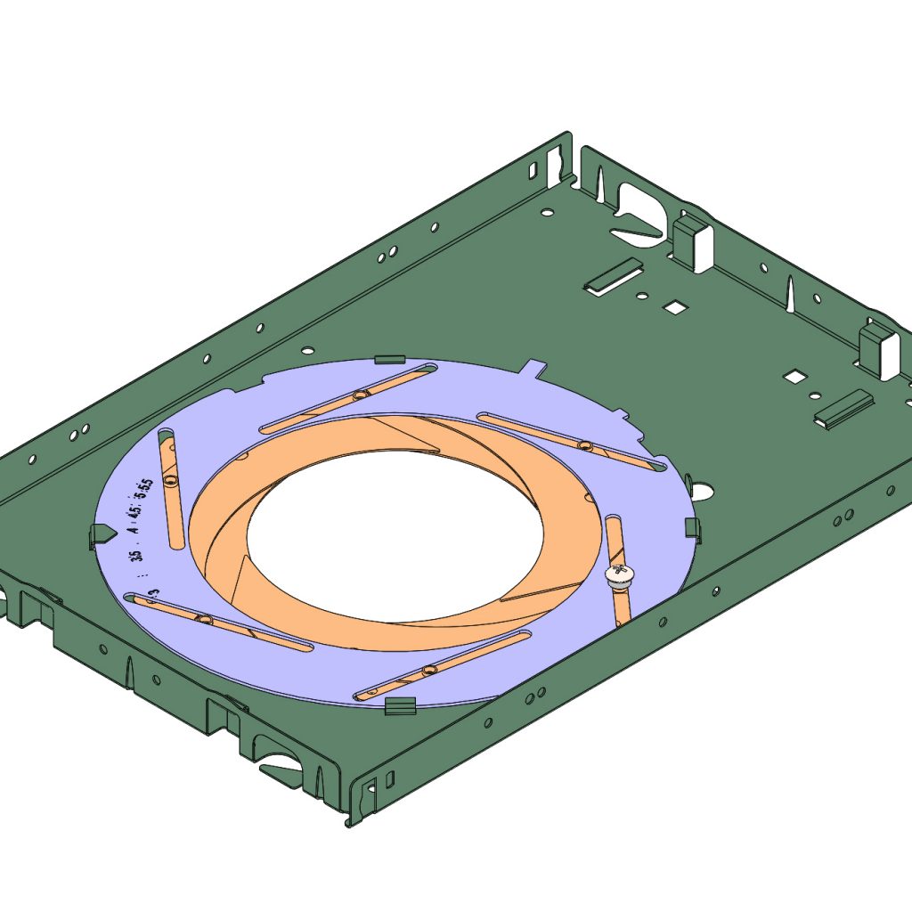 The shutter plaster frame, round hole